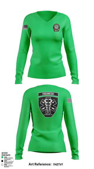 Women's Long Sleeve Vneck Shirt, , Fire Department, Teamtime, Team time, sublimation, custom sports apparel, team uniforms, spirit wear, spiritwear, sports uniforms, custom shirts, team store, custom team store, fundraiser sports, apparel fundraiser