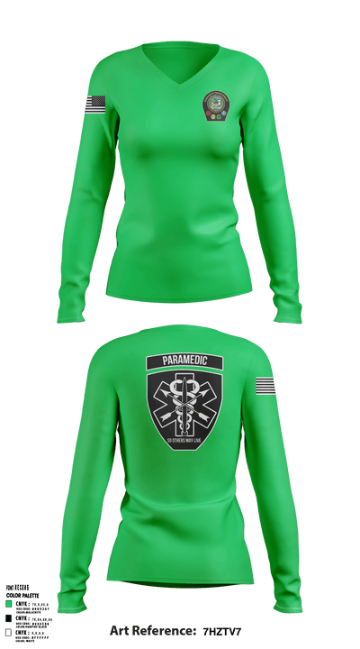 Madison county office of emergency management 10924041 Women's Long Sleeve V-neck Shirt - 1