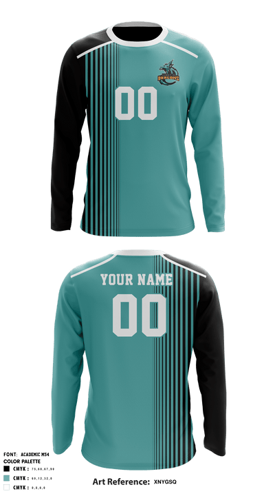 Summit K2 High School Volleyball 21518896 Long Sleeve Performance Shirt - 4