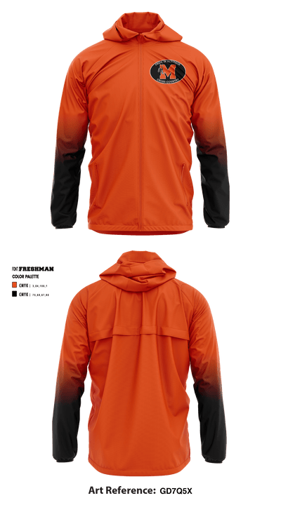 Montville High School Cross Country 3838797 Windbreaker - 2