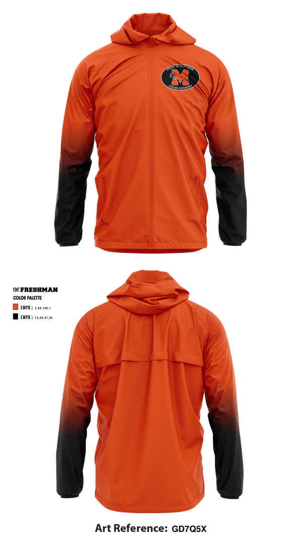 Windbreaker, Montville High School Cross Country, Cross Country, Teamtime, Team time, sublimation, custom sports apparel, team uniforms, spirit wear, spiritwear, sports uniforms, custom shirts, team store, custom team store, fundraiser sports, apparel fundraiser