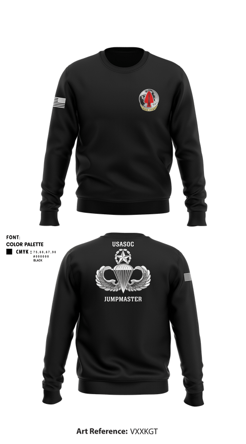 Crew Neck Sweatshirt, USASOC, Army, Teamtime, Team time, sublimation, custom sports apparel, team uniforms, spirit wear, spiritwear, sports uniforms, custom shirts, team store, custom team store, fundraiser sports, apparel fundraiser