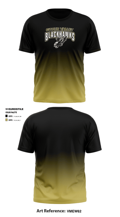 Citrus Valley High School Cross Country 52411621 Short Sleeve Performance Shirt - 2