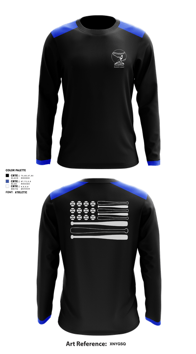 Circleville Youth Baseball 5437288 Long Sleeve Performance Shirt - 1
