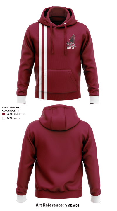 West Creek High School Soccer 78596908 Hoodie - 1