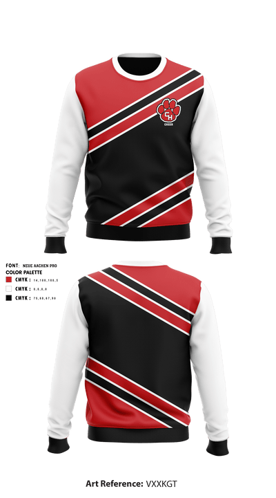 Colleyville Heritage High School Cheer 64869886 Crew Neck Sweatshirt - 3