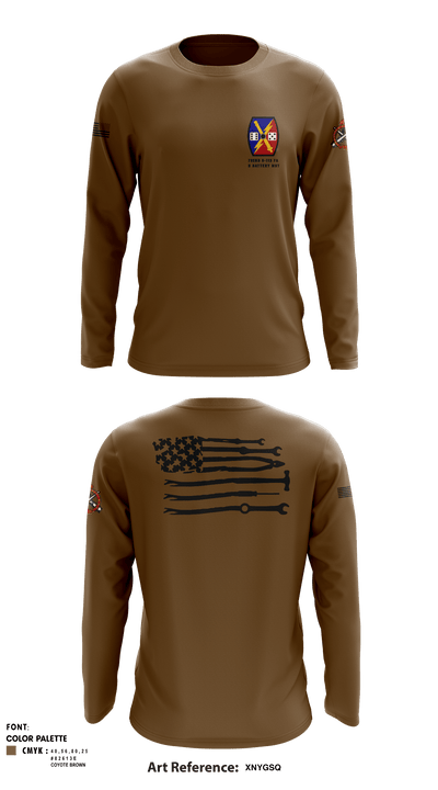 732nd 5-113 FA B Battery MST 32586905 Long Sleeve Performance Shirt - 3