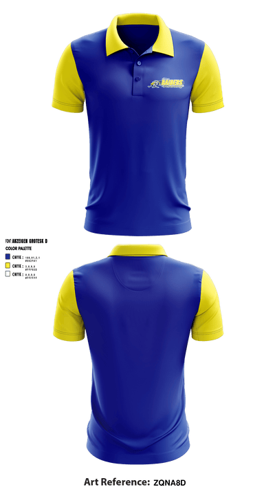 Elco Raiders Wrestling 26403555 Short Sleeve Performance Polo - 1