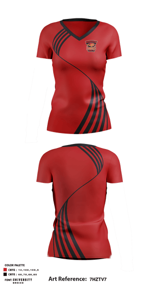 Women's Short Sleeve Vneck Shirt, Rossview High School Golf, Golf, Teamtime, Team time, sublimation, custom sports apparel, team uniforms, spirit wear, spiritwear, sports uniforms, custom shirts, team store, custom team store, fundraiser sports, apparel fundraiser