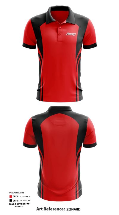 Newton Conover High School Cheer 27247899 Short Sleeve Performance Polo - 1