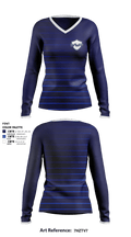 TEAM MVP SPORTS 80405178 Women's Long Sleeve V-neck Shirt - 1
