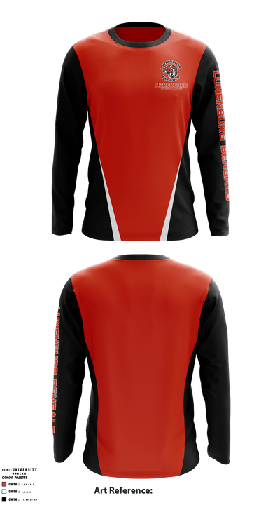 Lunenburg Bengals 90321108 Long Sleeve Performance Shirt - 1