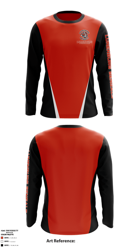 Long Sleeve Performance Shirt, Lunenburg Bengals, Football, Teamtime, Team time, sublimation, custom sports apparel, team uniforms, spirit wear, spiritwear, sports uniforms, custom shirts, team store, custom team store, fundraiser sports, apparel fundraiser