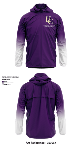 Windbreaker, Harding County High School Cross Country, Cross Country, Teamtime, Team time, sublimation, custom sports apparel, team uniforms, spirit wear, spiritwear, sports uniforms, custom shirts, team store, custom team store, fundraiser sports, apparel fundraiser