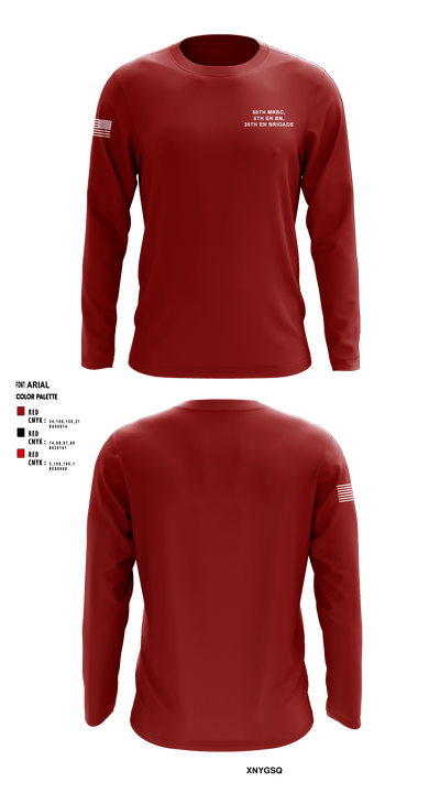 50th MRBC, 5th En Bn, 36th En Brigade 1380000 Long Sleeve Performance Shirt - 1