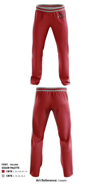 Reading High School Cross Country 87526146 Sweatpants - 1
