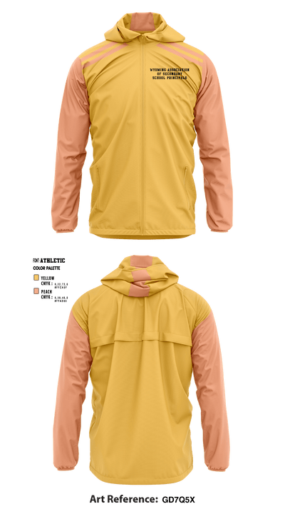 Wyoming Association of Secondary School Principals 79829296 Windbreaker - 1