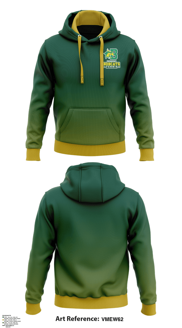 Hoodie, Bobcat Tennis, Tennis, Teamtime, Team time, sublimation, custom sports apparel, team uniforms, spirit wear, spiritwear, sports uniforms, custom shirts, team store, custom team store, fundraiser sports, apparel fundraiser
