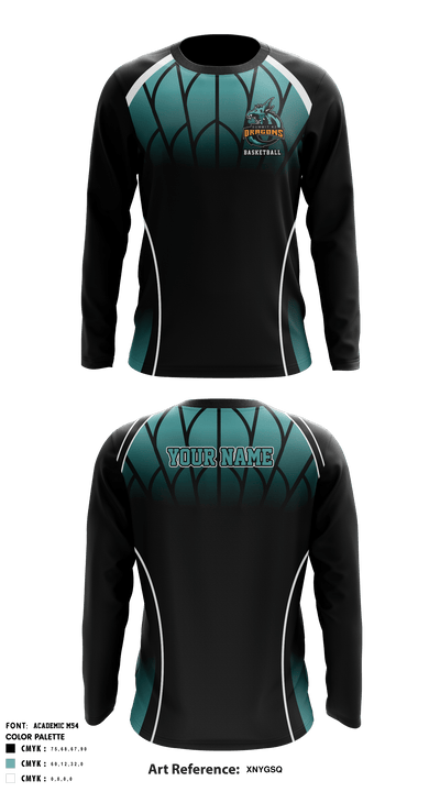Summit K2 High School Basketball 98754843 Long Sleeve Shooting Shirt - 1