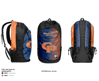 Gear Bag, College Place High School Wrestling, Wrestling, Teamtime, Team time, sublimation, custom sports apparel, team uniforms, spirit wear, spiritwear, sports uniforms, custom shirts, team store, custom team store, fundraiser sports, apparel fundraiser