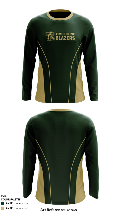 Timberline High School Cheer 28646188 Long Sleeve Performance Shirt - 1