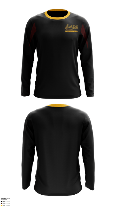 Magee Field Rattlers Football 43110576 Long Sleeve Performance Shirt - 2