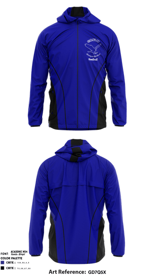 Windbreaker, Coral Academy Falcons, Football, Teamtime, Team time, sublimation, custom sports apparel, team uniforms, spirit wear, spiritwear, sports uniforms, custom shirts, team store, custom team store, fundraiser sports, apparel fundraiser