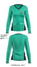 Glen Allen High School Tennis 78396465 Women's Long Sleeve V-neck Shirt - 1