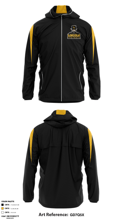 Lincoln High School Football 42014595 Windbreaker - 1