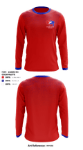 Wyoming Amateur Wrestling Association 77403720 Long Sleeve Rash Guard Shirt - 1