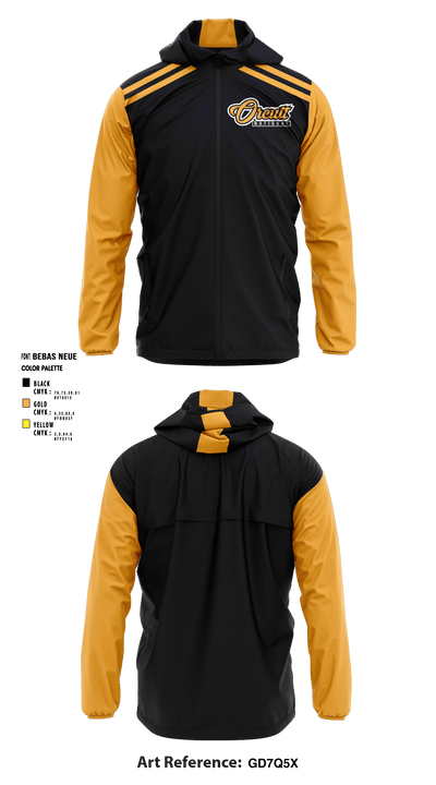Orcutt National Little League 30117648 Windbreaker - 2