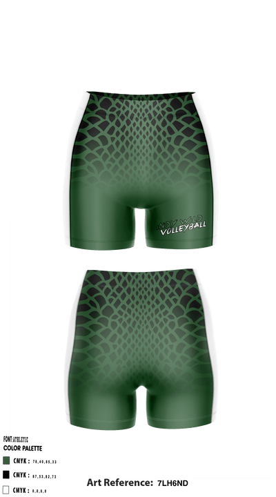 Indy Wild Volleyball 47140100 Women's Compression Shorts - 1
