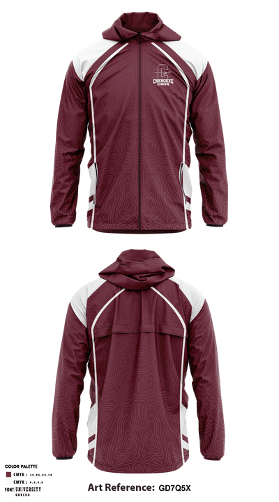 Cherokee Middle School Cheer 2245700 Windbreaker - 1