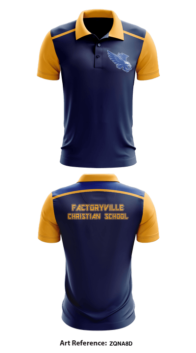 Factoryville Christian School 78112632 Short Sleeve Performance Polo - 2