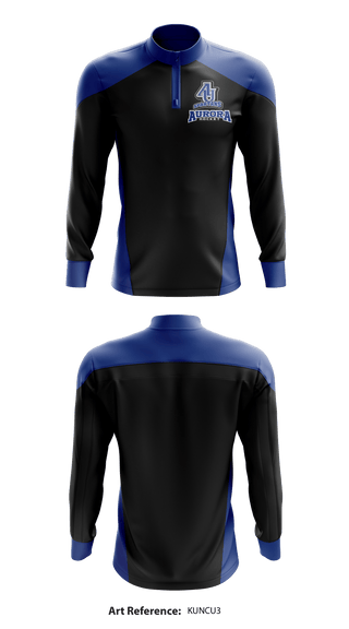Quarter Zip Jacket, Aurora University Hockey, Hockey, Teamtime, Team time, sublimation, custom sports apparel, team uniforms, spirit wear, spiritwear, sports uniforms, custom shirts, team store, custom team store, fundraiser sports, apparel fundraiser