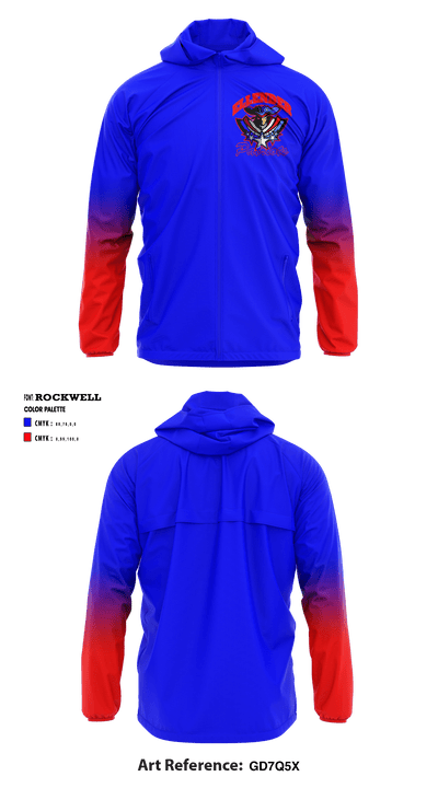 Allen Ellender Memorial High School Swimming 55809402 Windbreaker - 1