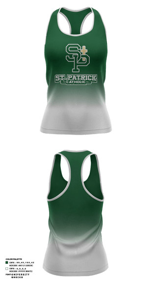 Tank Top, St Patrick Catholic High School Tennis, Tennis, Teamtime, Team time, sublimation, custom sports apparel, team uniforms, spirit wear, spiritwear, sports uniforms, custom shirts, team store, custom team store, fundraiser sports, apparel fundraiser