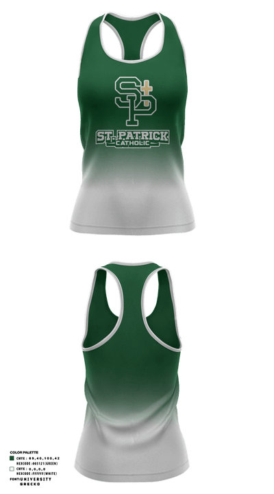 St Patrick Catholic High School Tennis 26188884 Tank Top - 1