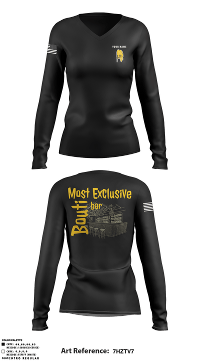 TSS 93755061 Women's Long Sleeve V-neck Shirt - 5