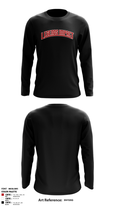Legends Impact 35064941 Long Sleeve Performance Shirt - 3