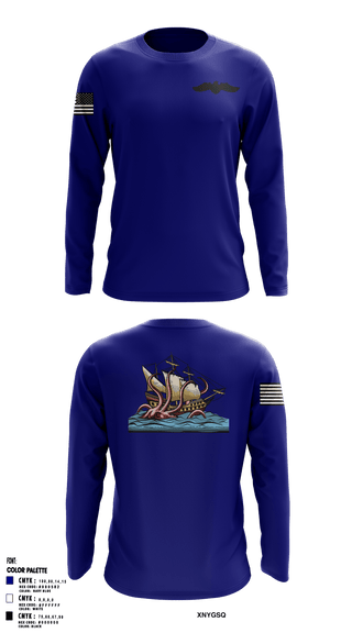 Long Sleeve Performance Shirt, , Navy, Teamtime, Team time, sublimation, custom sports apparel, team uniforms, spirit wear, spiritwear, sports uniforms, custom shirts, team store, custom team store, fundraiser sports, apparel fundraiser