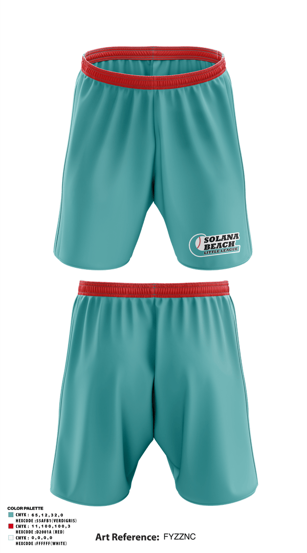 Athletic Shorts With Pockets, Solana Beach Little League, Baseball, Teamtime, Team time, sublimation, custom sports apparel, team uniforms, spirit wear, spiritwear, sports uniforms, custom shirts, team store, custom team store, fundraiser sports, apparel fundraiser