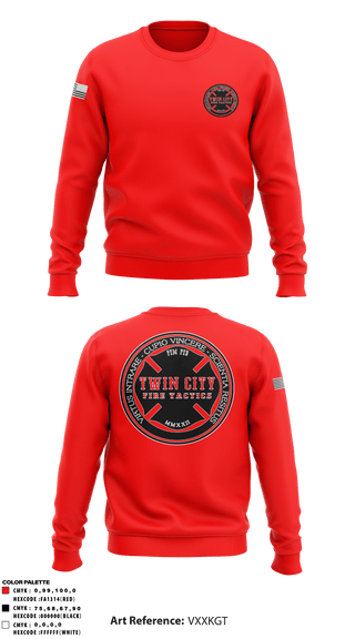 Crew Neck Sweatshirt, , Fire Department, Teamtime, Team time, sublimation, custom sports apparel, team uniforms, spirit wear, spiritwear, sports uniforms, custom shirts, team store, custom team store, fundraiser sports, apparel fundraiser