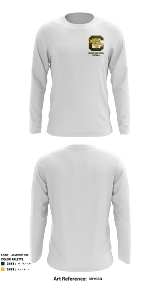 Long Sleeve Performance Shirt, Conway High School Football, Football, Teamtime, Team time, sublimation, custom sports apparel, team uniforms, spirit wear, spiritwear, sports uniforms, custom shirts, team store, custom team store, fundraiser sports, apparel fundraiser