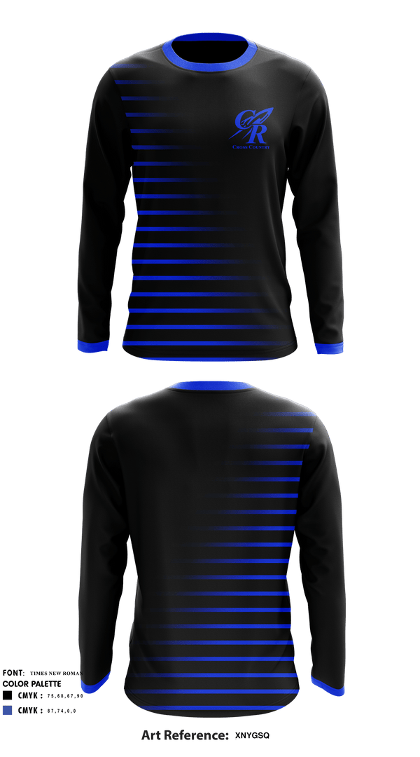 Central Cross Country 338893 Long Sleeve Performance Shirt - 1