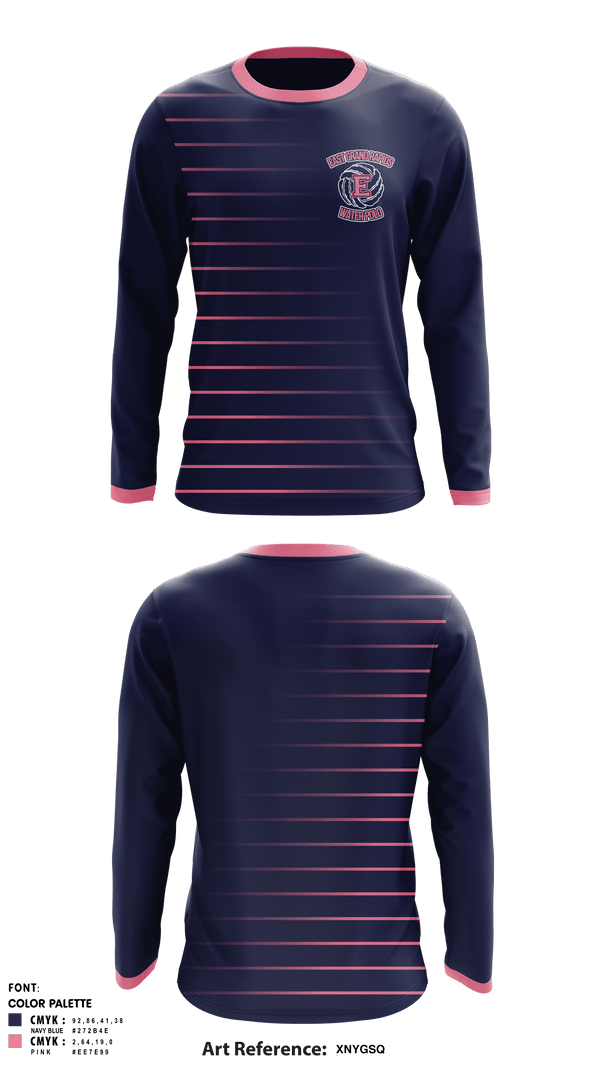 Long Sleeve Performance Shirt, East Grand Rapids High School Water Polo, Water Polo, Teamtime, Team time, sublimation, custom sports apparel, team uniforms, spirit wear, spiritwear, sports uniforms, custom shirts, team store, custom team store, fundraiser sports, apparel fundraiser