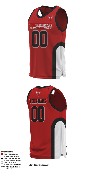 Mens Basketball Jersey, North Texas Youth Basketball Association, Men's Basketball, Teamtime, Team time, sublimation, custom sports apparel, team uniforms, spirit wear, spiritwear, sports uniforms, custom shirts, team store, custom team store, fundraiser sports, apparel fundraiser