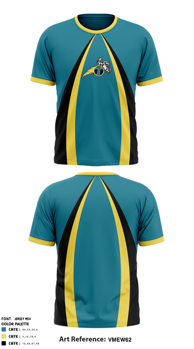 NE Thunder Football 21044517 Short Sleeve Performance Shirt - 1
