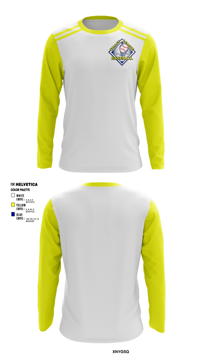 Valley Baseball League 3936666 Long Sleeve Performance Shirt - 1