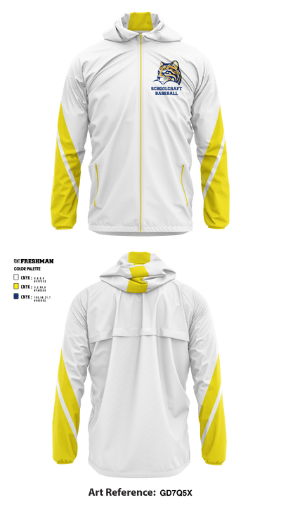 Schoolcraft College Baseball 64513997 Windbreaker - 1